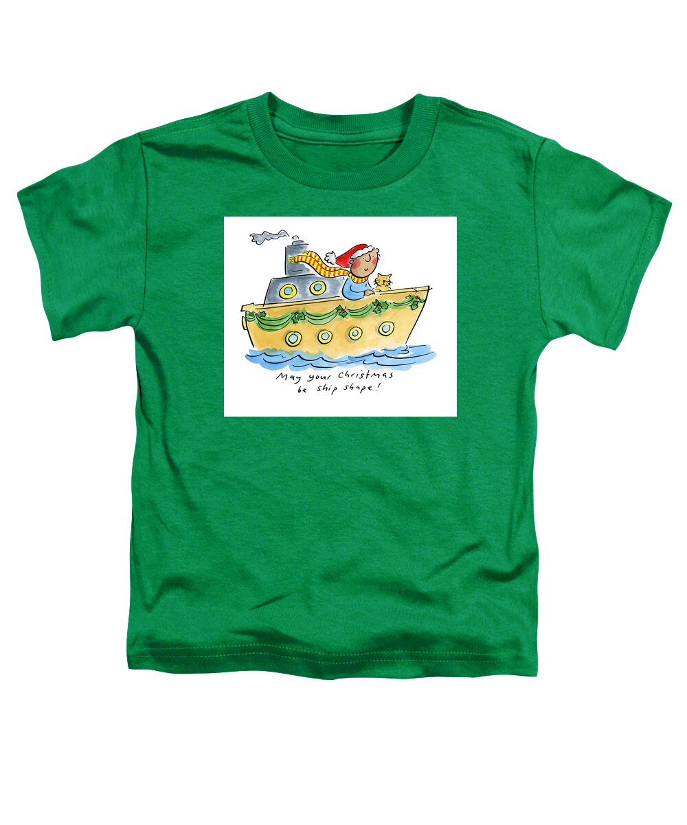 Ship Shape Christmas - Toddler T-Shirt