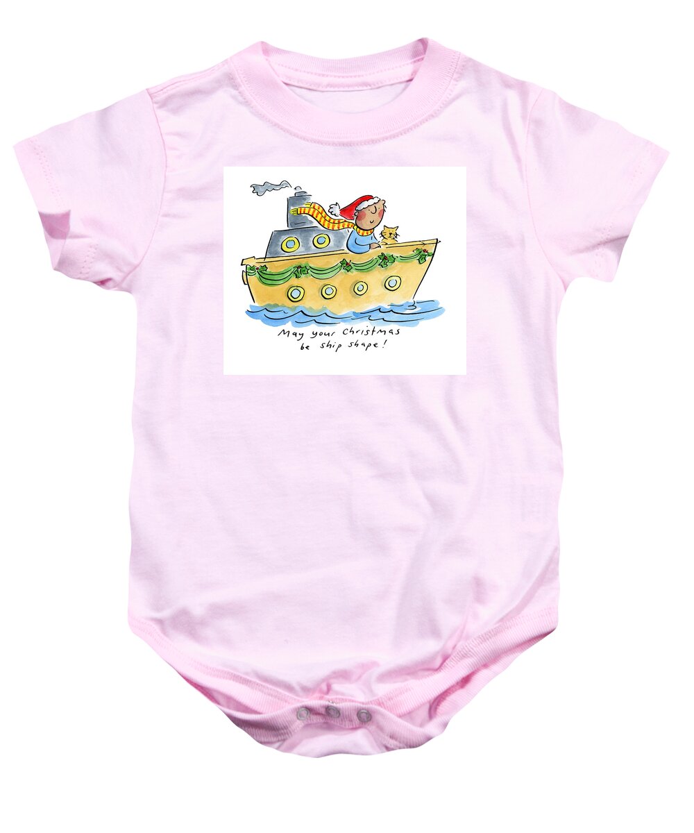 Ship Shape Christmas - Baby Onesie