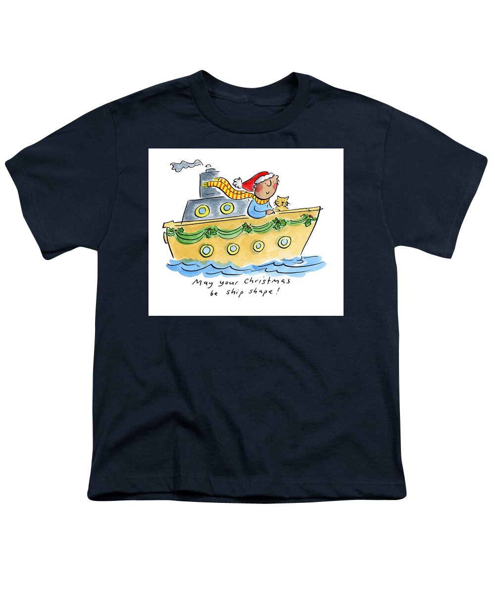 Ship Shape Christmas - Youth T-Shirt