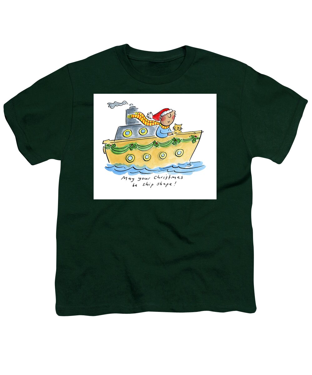 Ship Shape Christmas - Youth T-Shirt