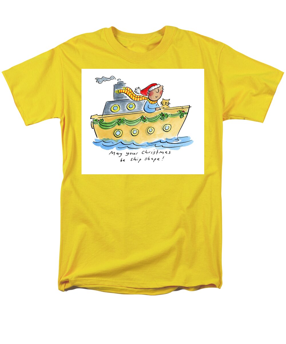 Ship Shape Christmas - Men's T-Shirt  (Regular Fit)