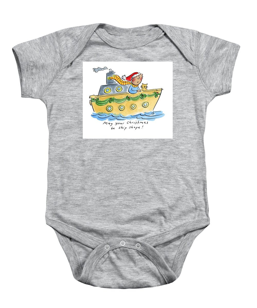 Ship Shape Christmas - Baby Onesie