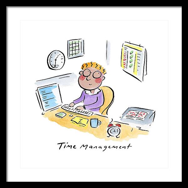 Time Management - Framed Print