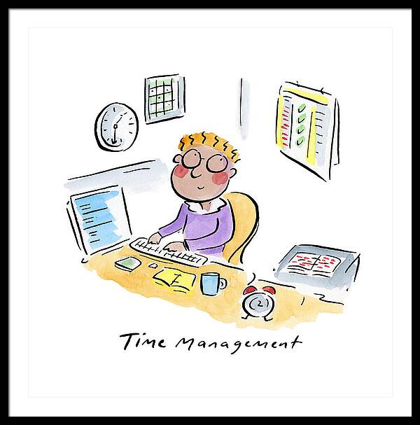 Time Management - Framed Print
