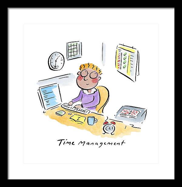 Time Management - Framed Print