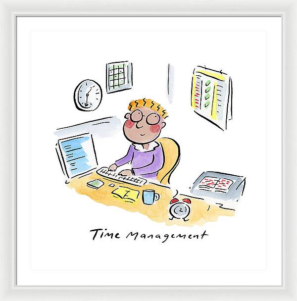 Time Management - Framed Print
