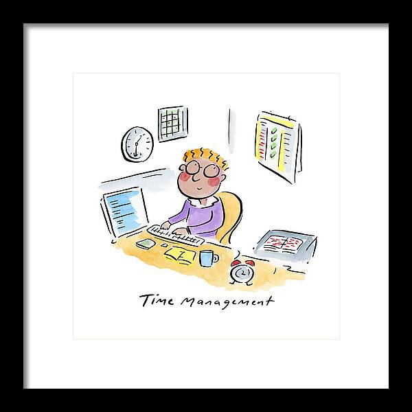 Time Management - Framed Print