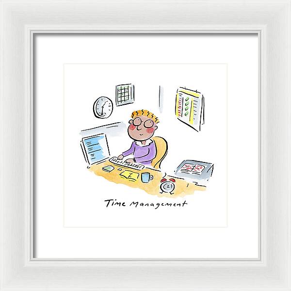 Time Management - Framed Print