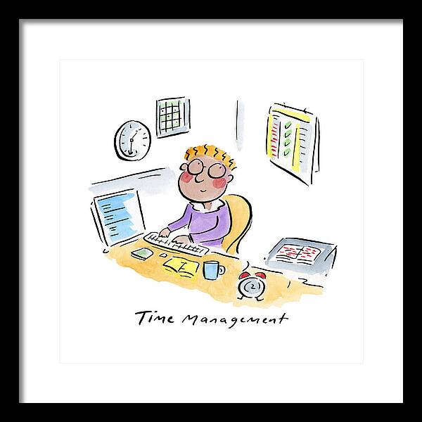 Time Management - Framed Print