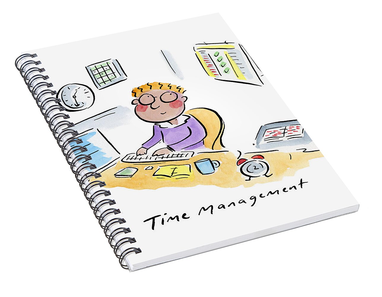 Time Management - Spiral Notebook