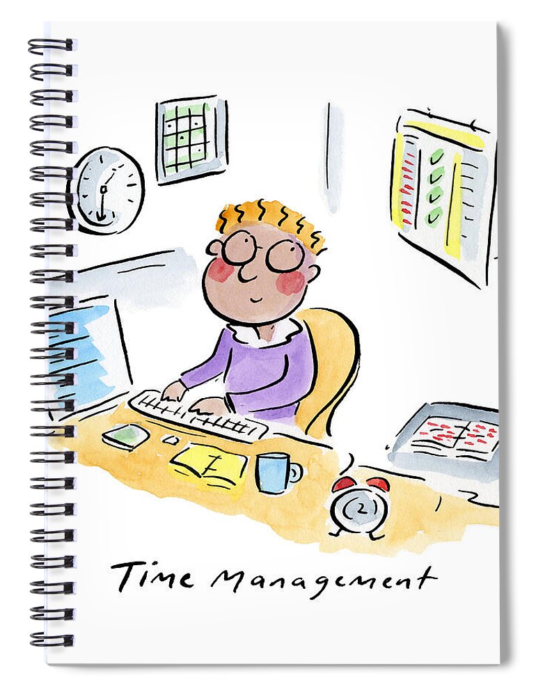 Time Management - Spiral Notebook