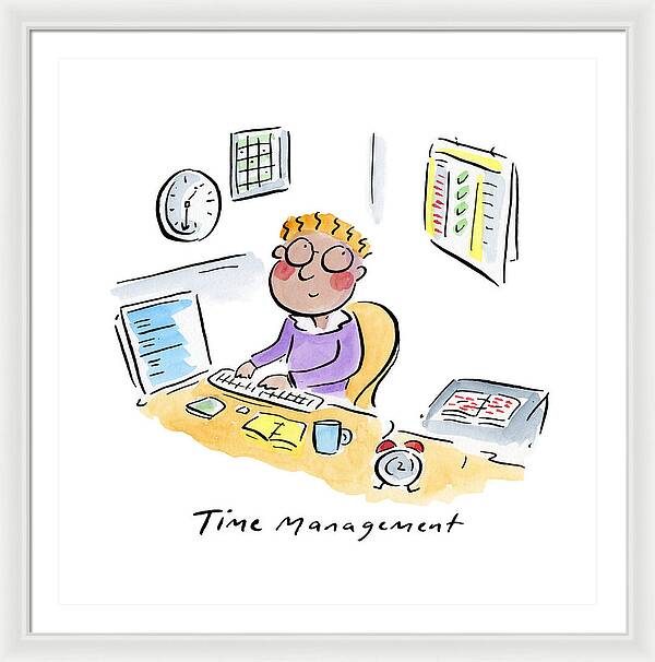 Time Management - Framed Print