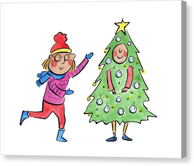 Tree Costume - Canvas Print