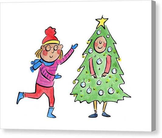 Tree Costume - Canvas Print