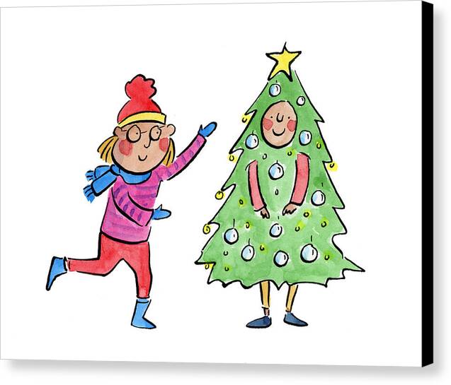 Tree Costume - Canvas Print