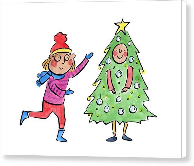 Tree Costume - Canvas Print