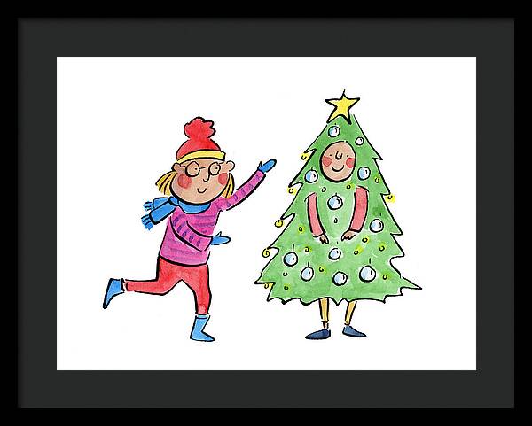 Tree Costume - Framed Print