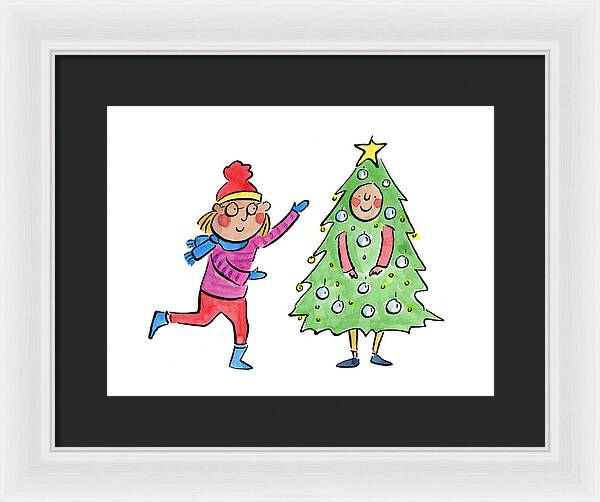 Tree Costume - Framed Print