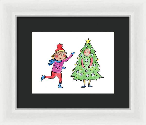 Tree Costume - Framed Print