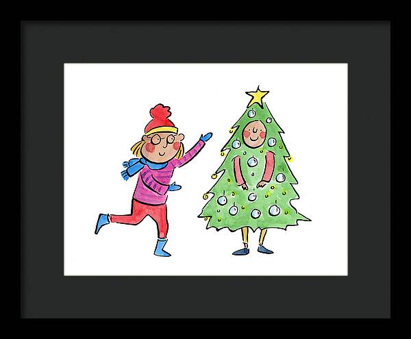 Tree Costume - Framed Print