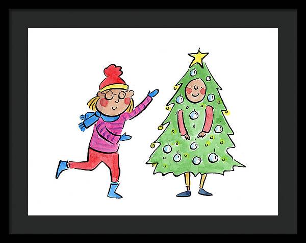 Tree Costume - Framed Print