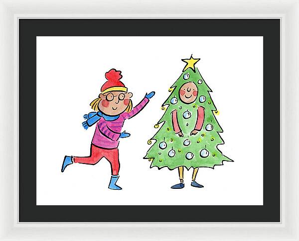 Tree Costume - Framed Print