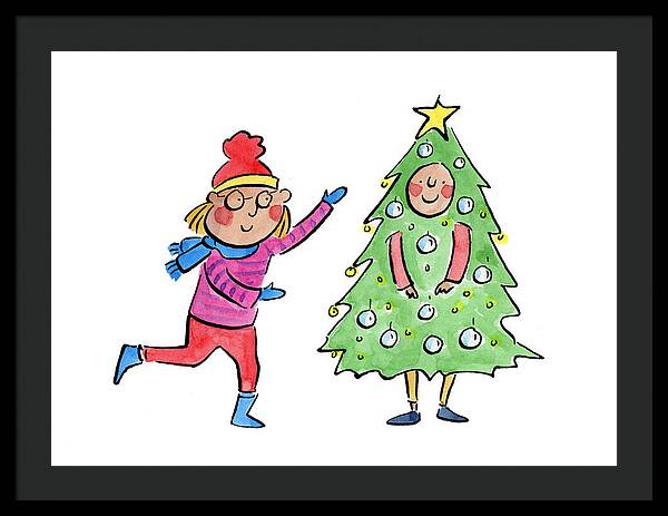 Tree Costume - Framed Print