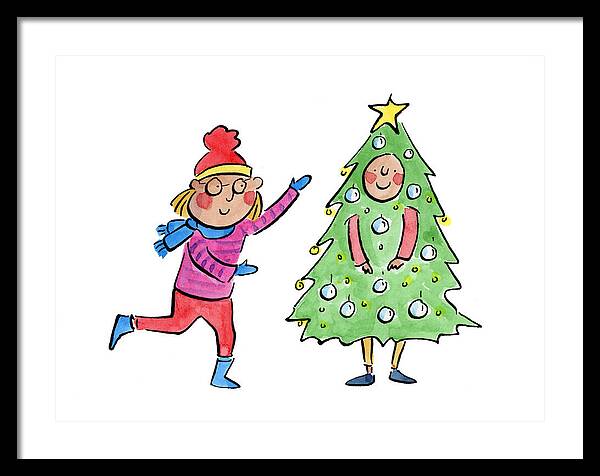 Tree Costume - Framed Print