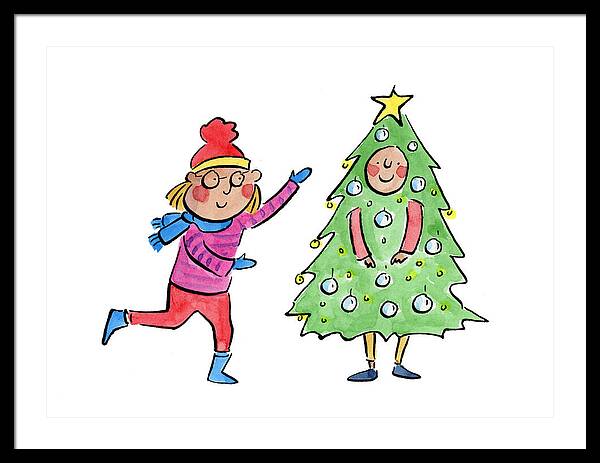 Tree Costume - Framed Print