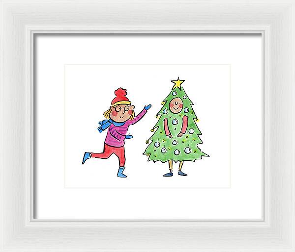 Tree Costume - Framed Print