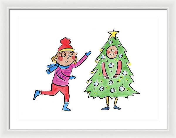 Tree Costume - Framed Print