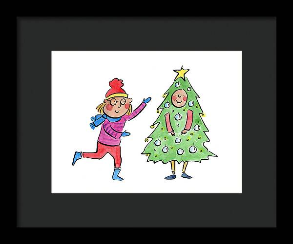Tree Costume - Framed Print