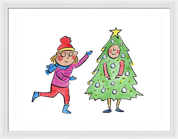 Tree Costume - Framed Print