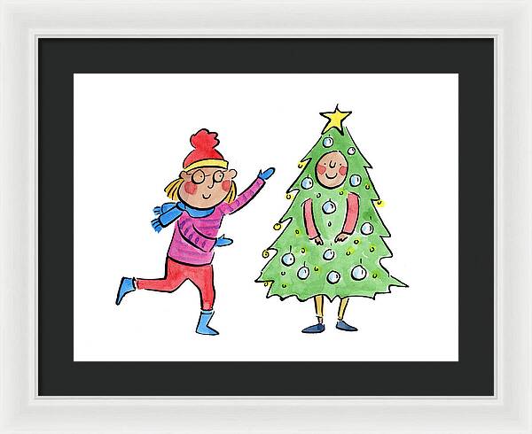 Tree Costume - Framed Print