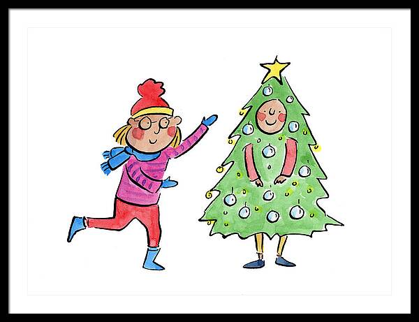 Tree Costume - Framed Print