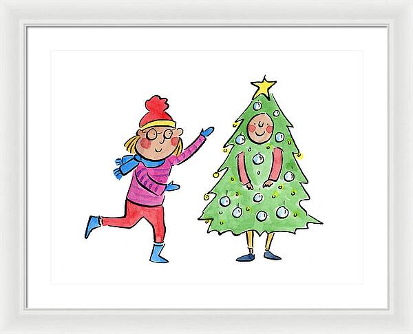 Tree Costume - Framed Print