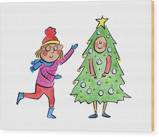 Tree Costume - Wood Print