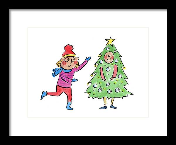 Tree Costume - Framed Print