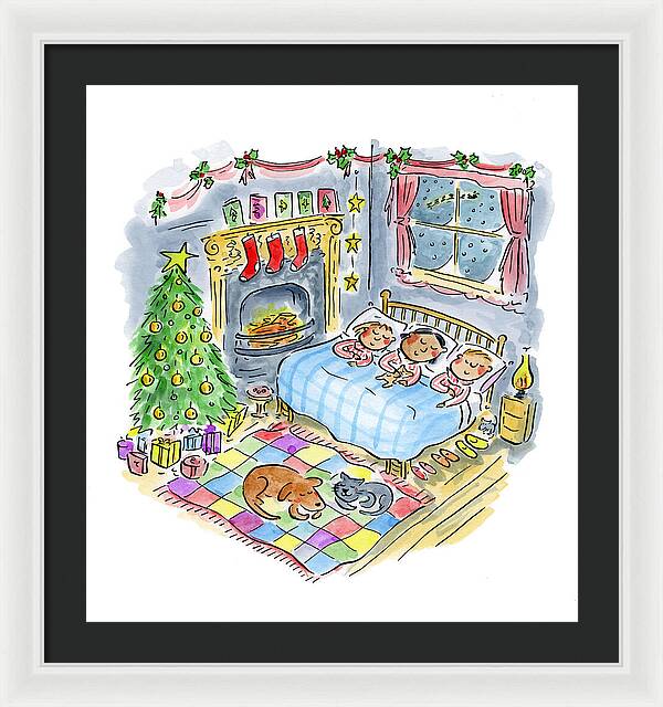 Twas the night before Christmas - Framed Print