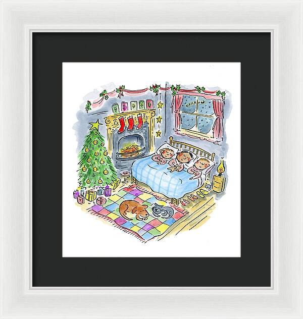 Twas the night before Christmas - Framed Print