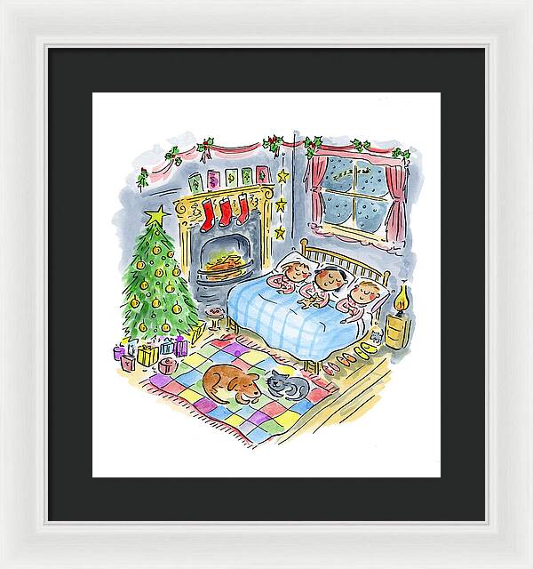 Twas the night before Christmas - Framed Print