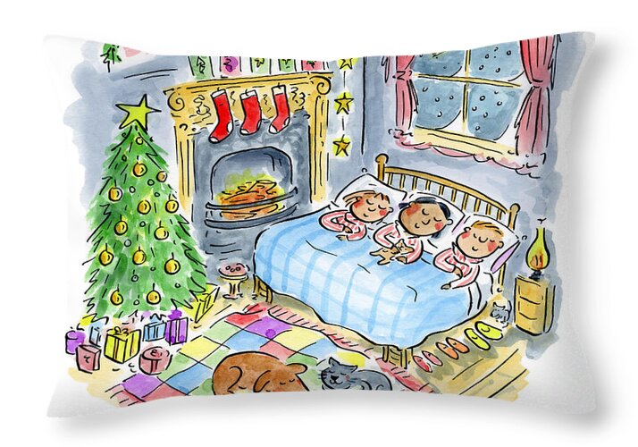 Twas the night before Christmas - Throw Pillow