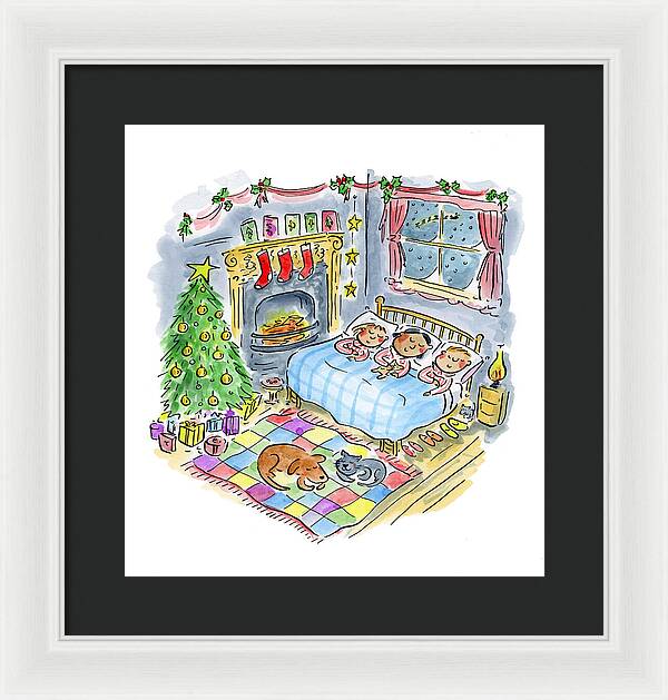 Twas the night before Christmas - Framed Print