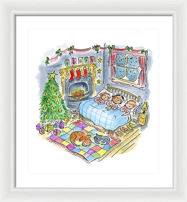 Twas the night before Christmas - Framed Print