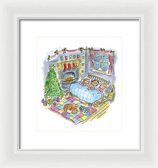 Twas the night before Christmas - Framed Print
