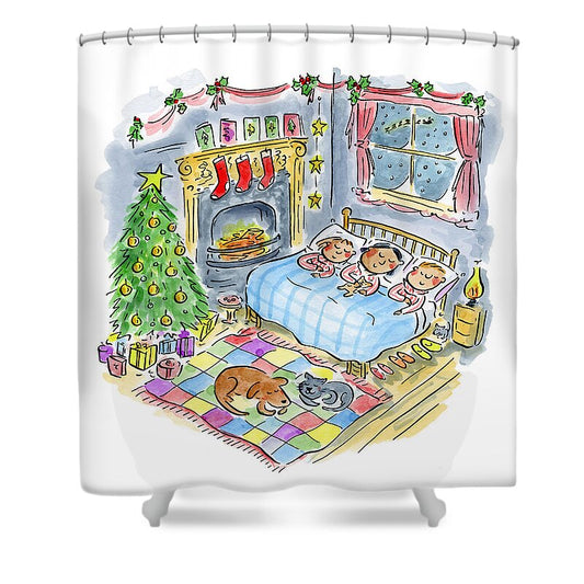 Twas the night before Christmas - Shower Curtain