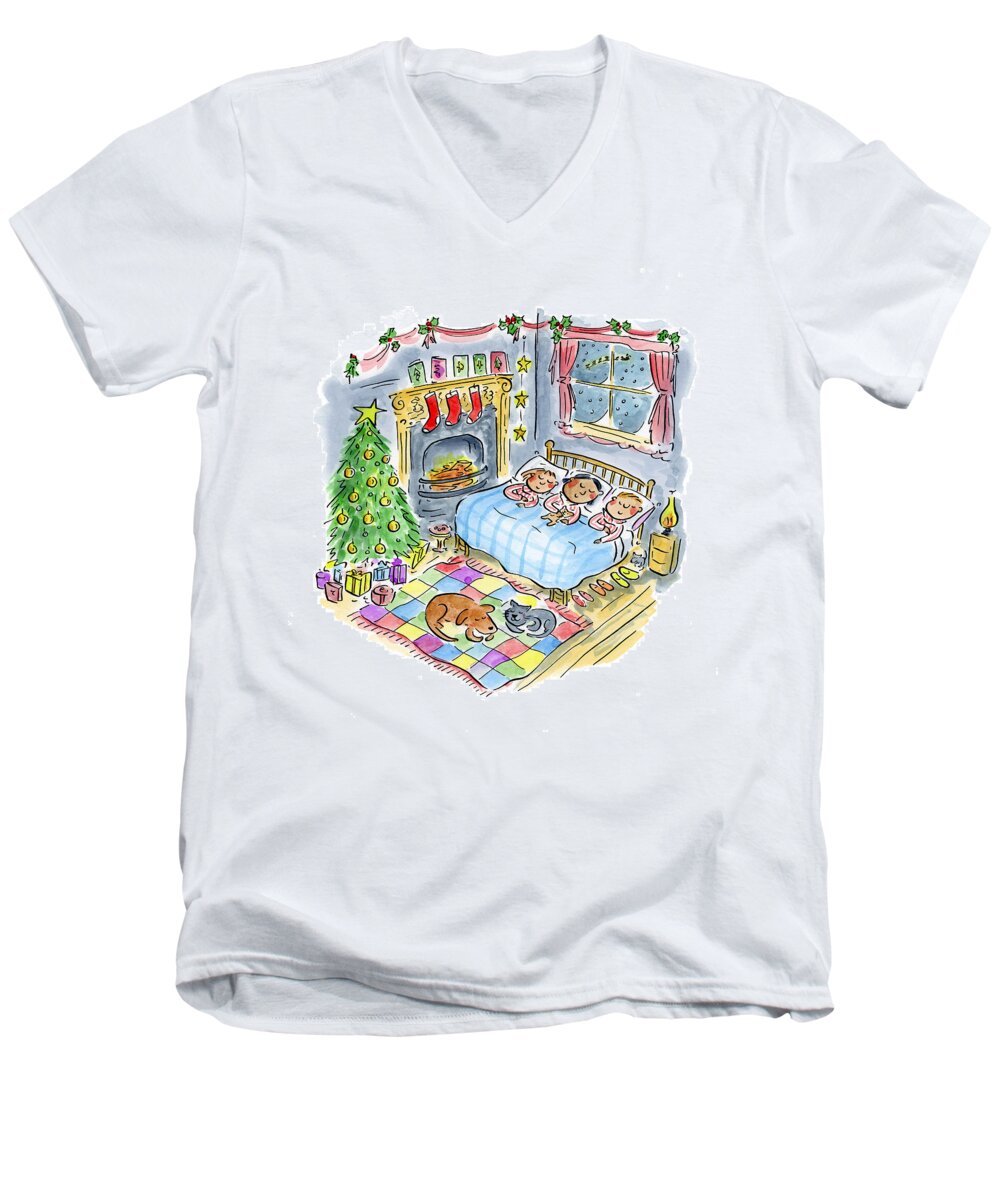 Twas the night before Christmas - Men's V-Neck T-Shirt