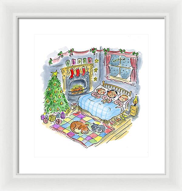 Twas the night before Christmas - Framed Print