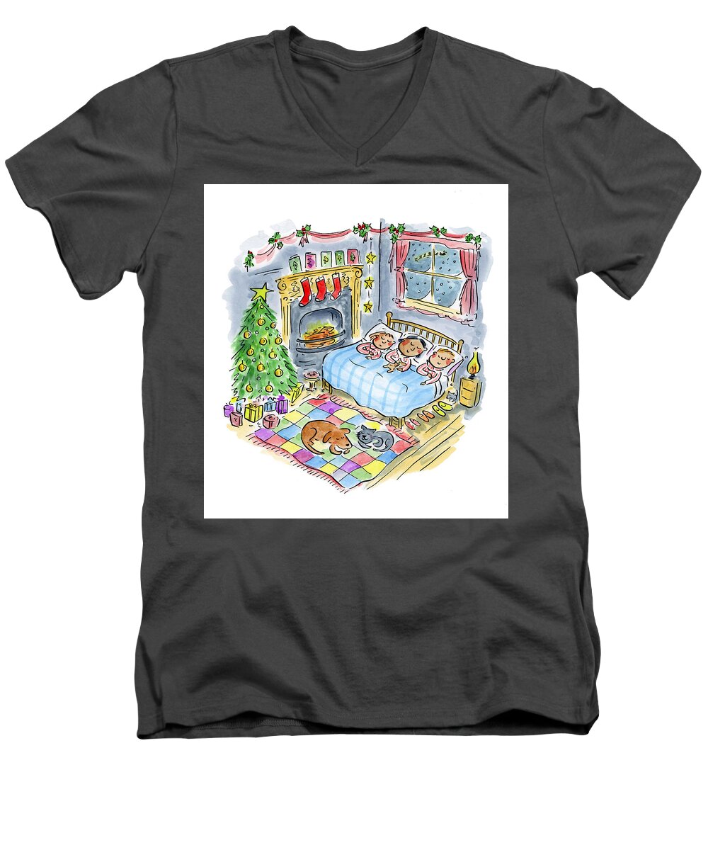 Twas the night before Christmas - Men's V-Neck T-Shirt