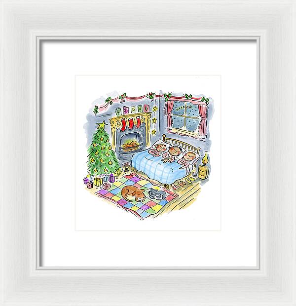 Twas the night before Christmas - Framed Print